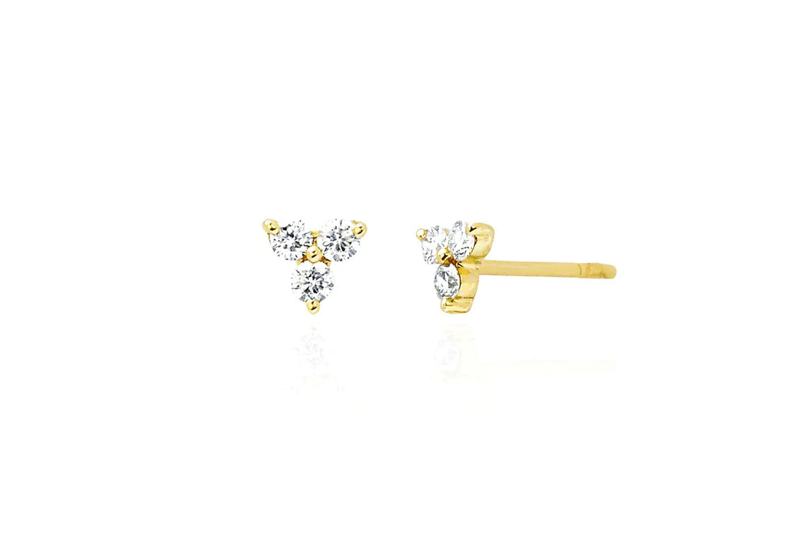 【MEJURI】Single Diamond Trio Chain Stud☆ダイヤモンドトリオ MEJURI】Single Diamond Trio Chain Stud☆ダイヤモンドトリオ