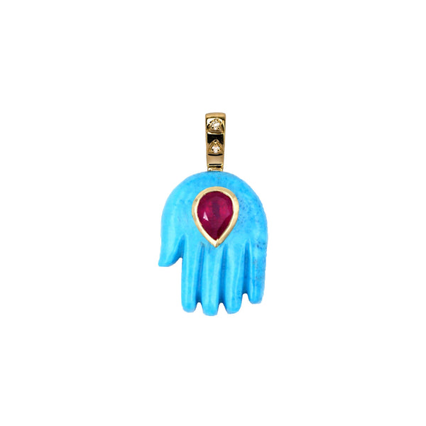 Turquoise Hand pendant