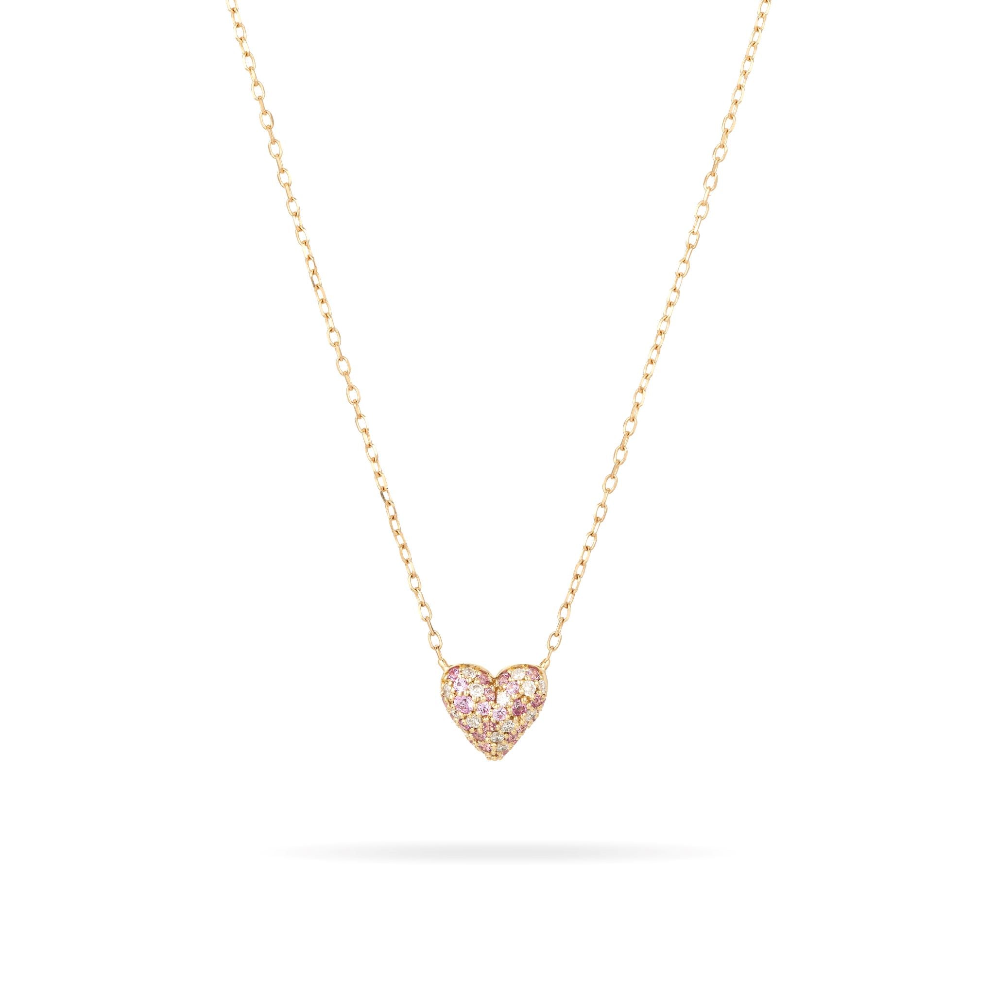 Diamond Small Heart Pendant 14K Rose Gold