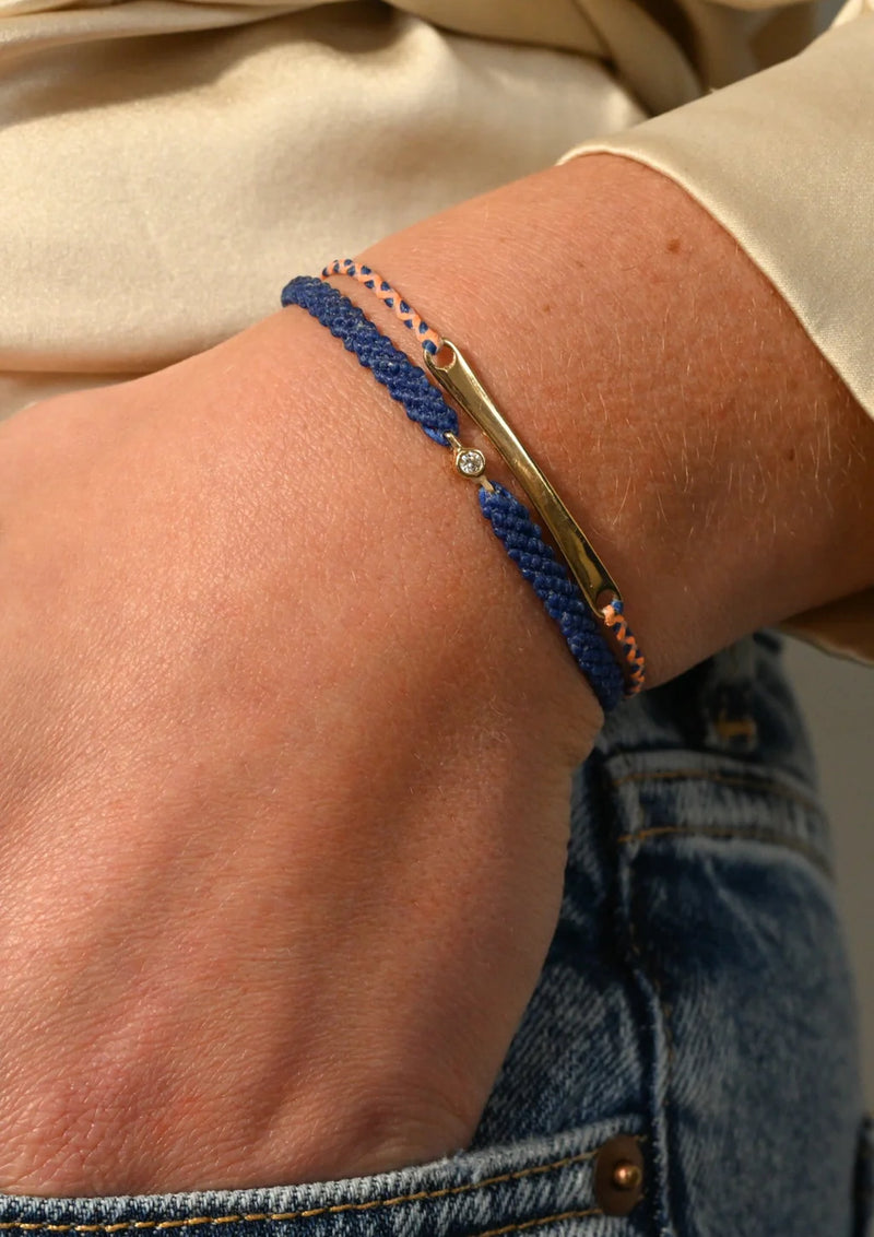 Classic Diamond Bracelet in Indigo