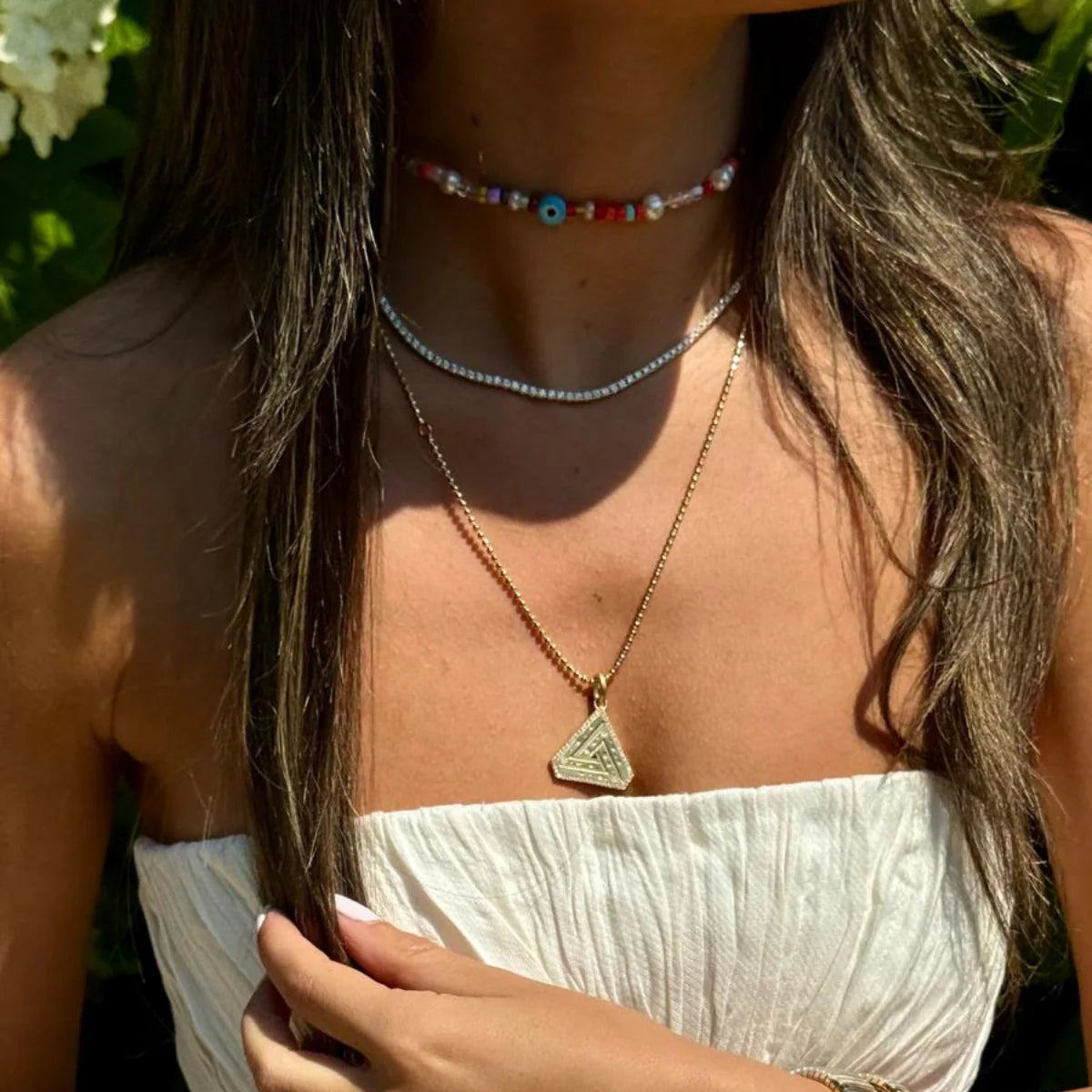 Colorful Beaded Choker