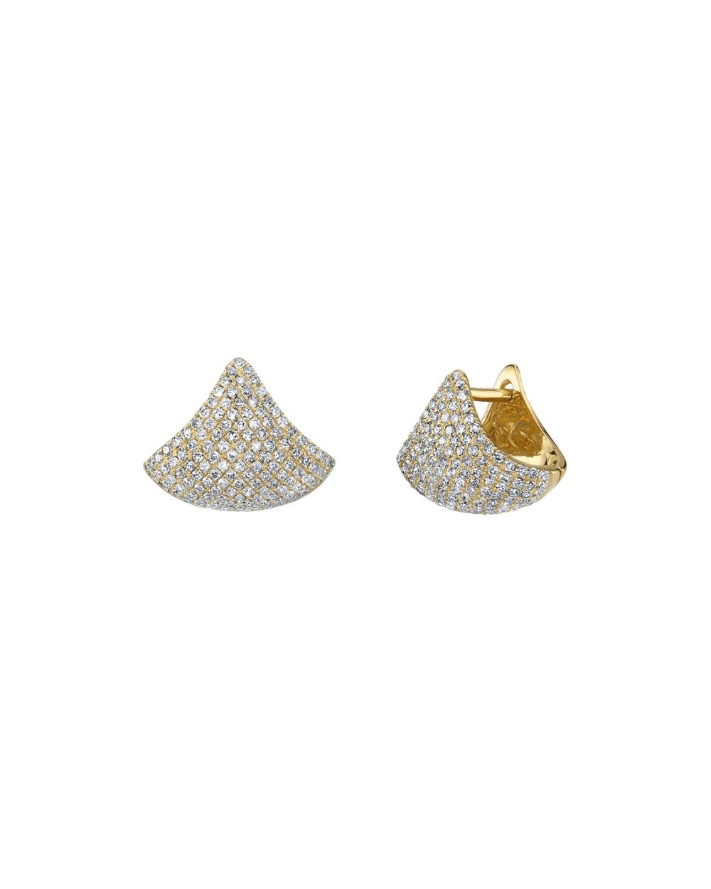 Small Apse Pavé Earrings