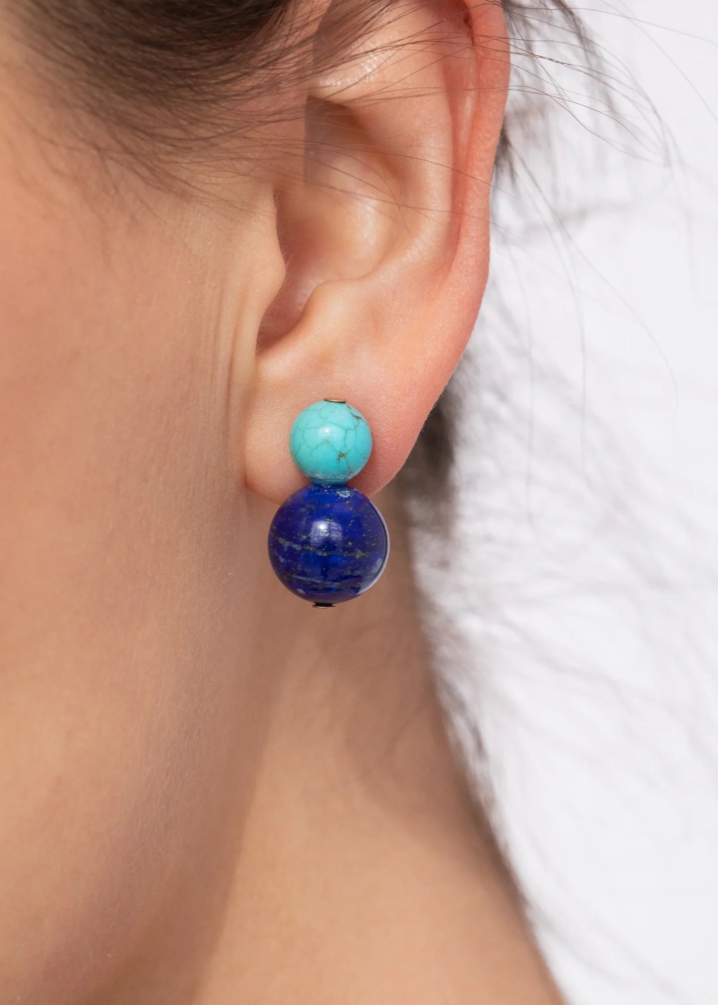 Cara Earrings in Lapis Multi