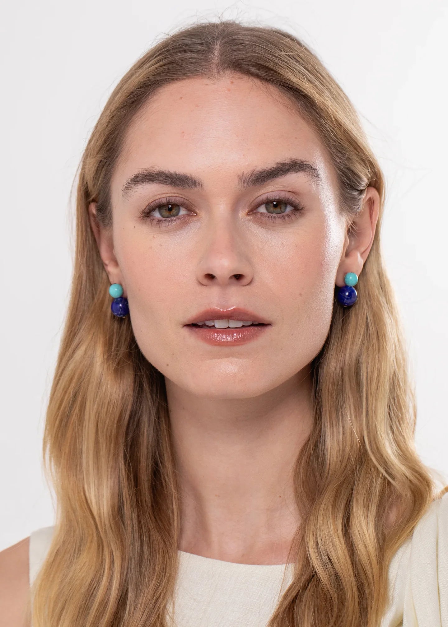 Cara Earrings in Lapis Multi