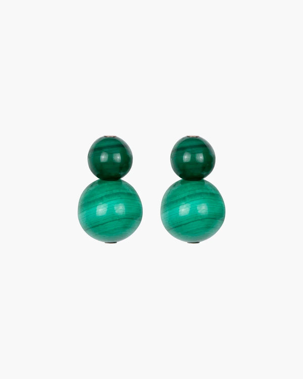 Cara Earrings Malachite