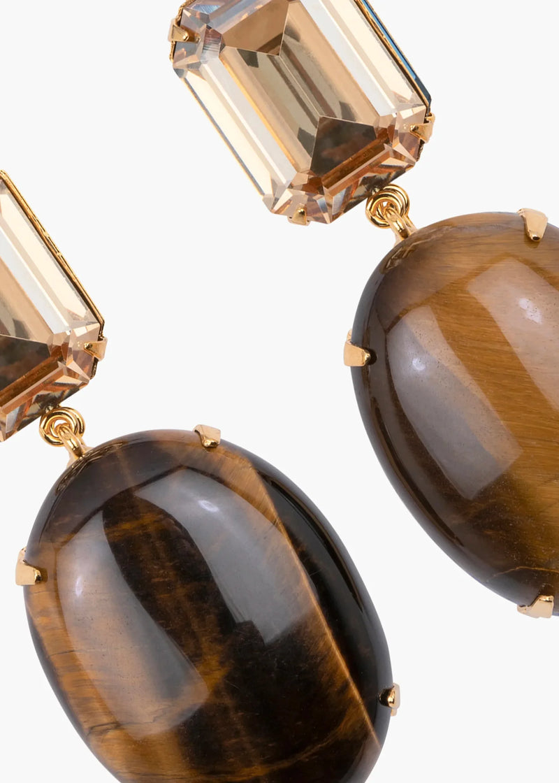 Xiomara Earrings Tigers Eye