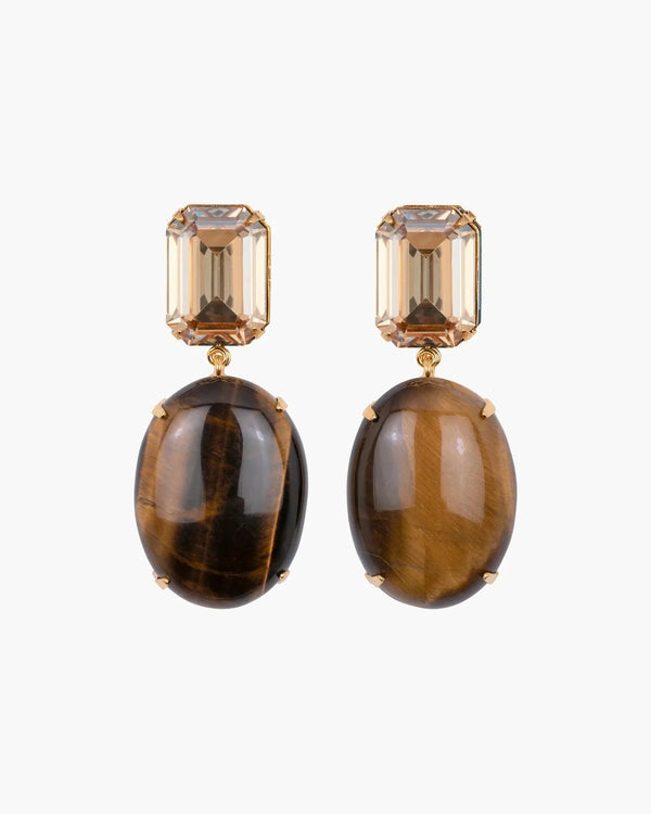 Xiomara Earrings Tigers Eye