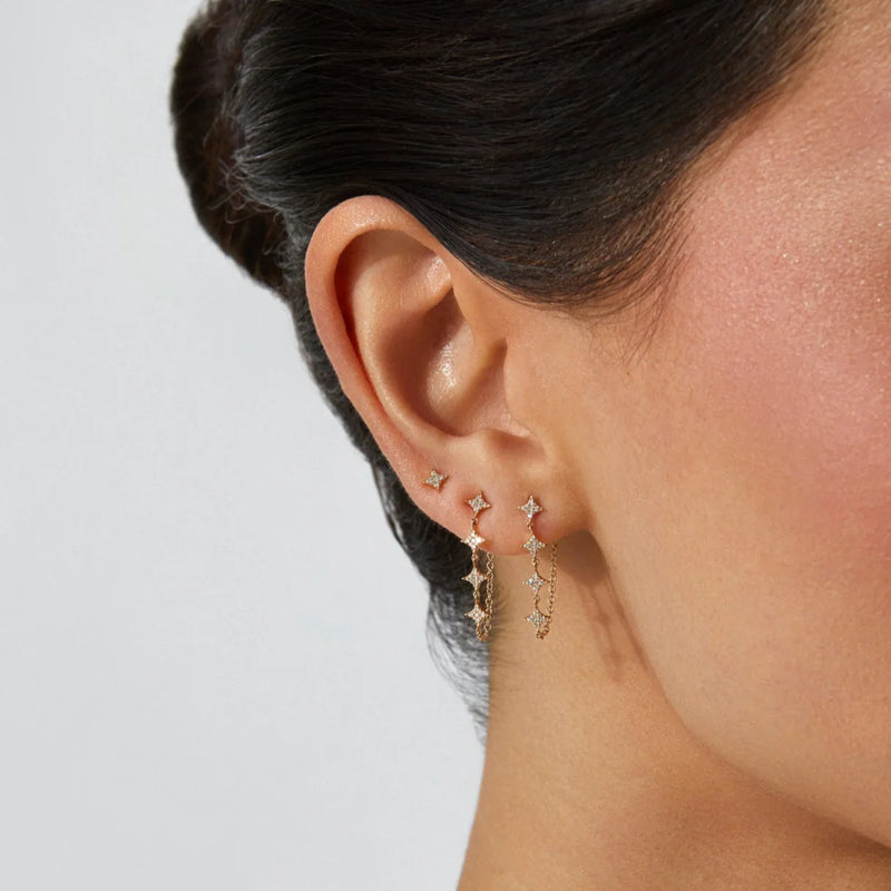 Diamond Sparkle Stud Earring