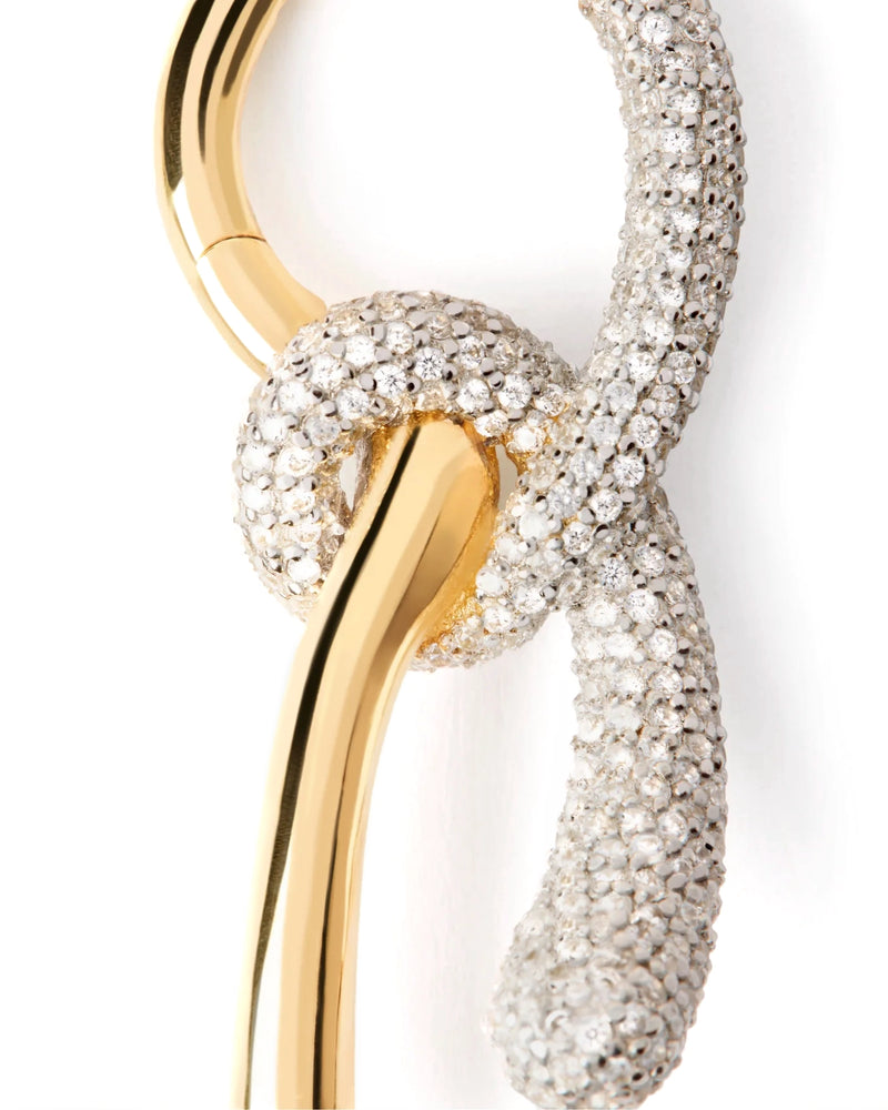 Pavé Twist hoops