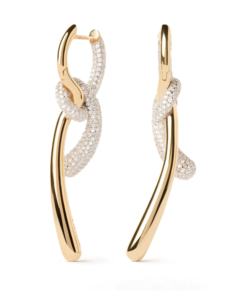 Pavé Twist hoops