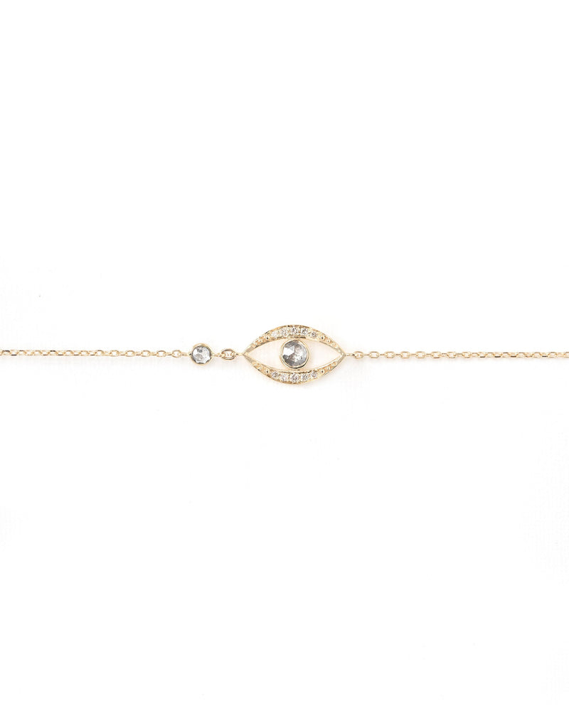 GREY DIAMOND EYE BRACELET