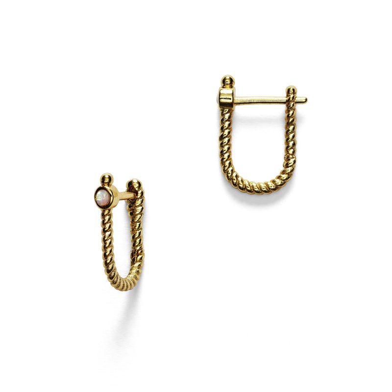 Golden Rope Earring