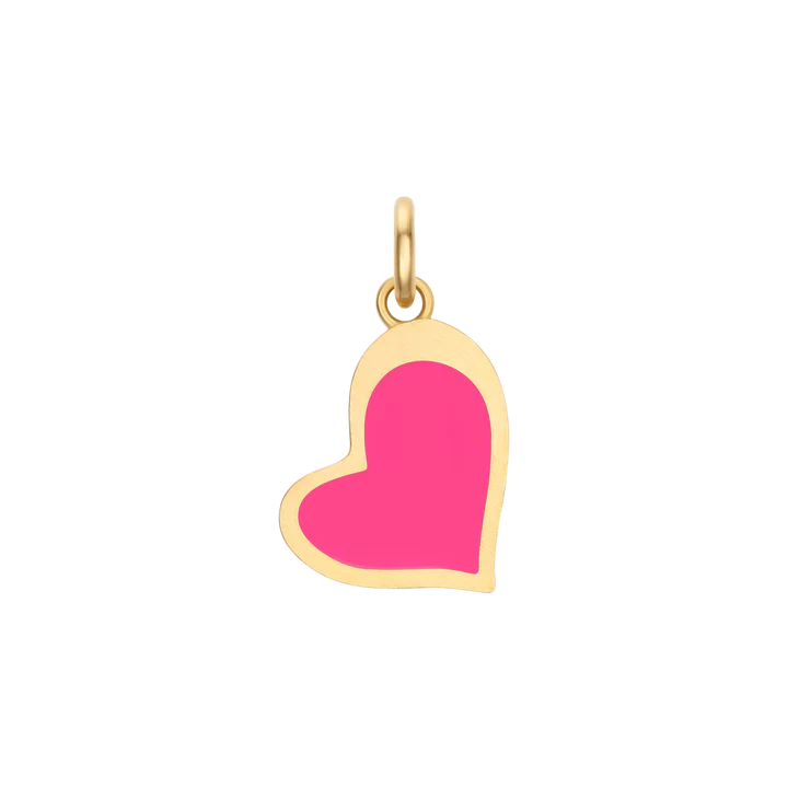 Dual Enamel Organic Heart Charm