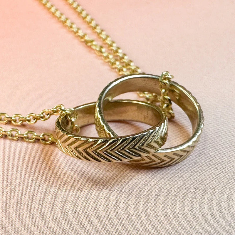 Forever Linked Chevron Necklace