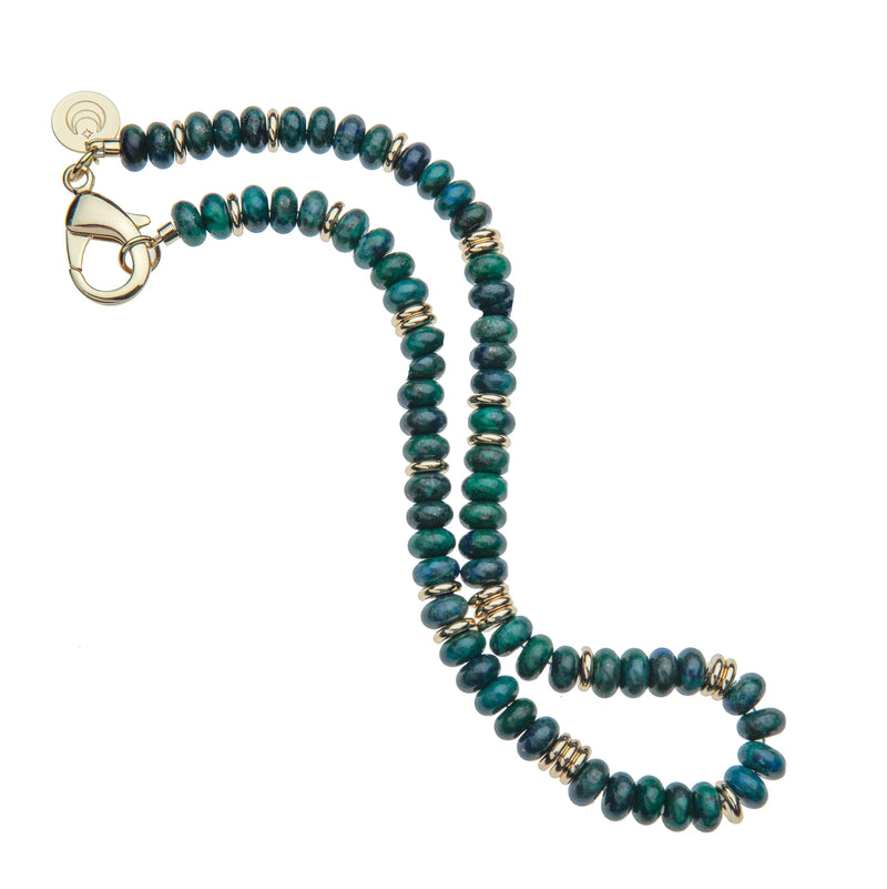 Gumdrop Beaded Necklace in Phoenix Turquoise