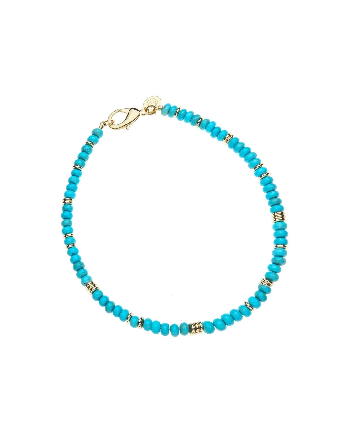 Gumdrop Beaded Necklace in Turquoise