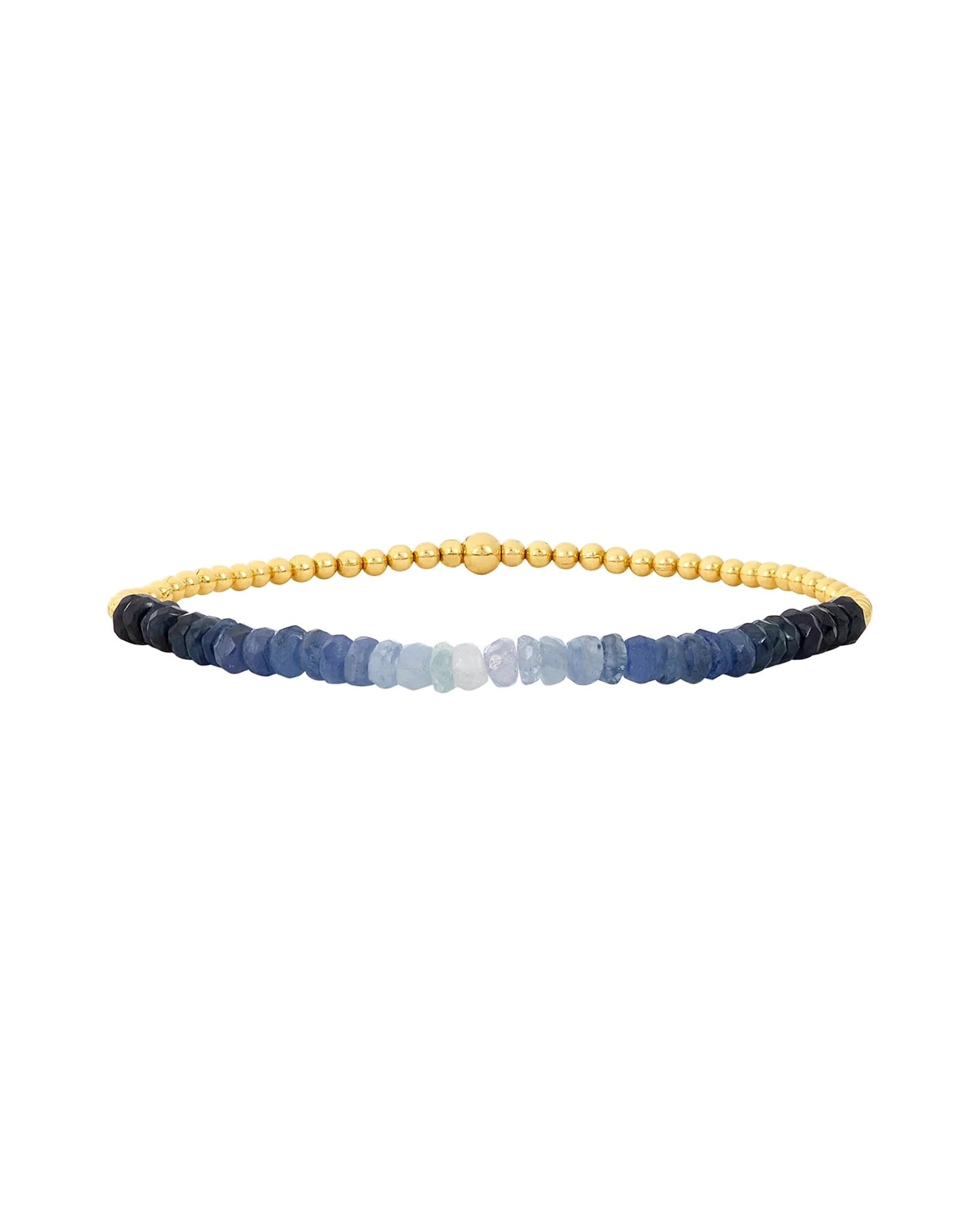 2MM Signature Bracelet with Blue Sapphire Ombré
