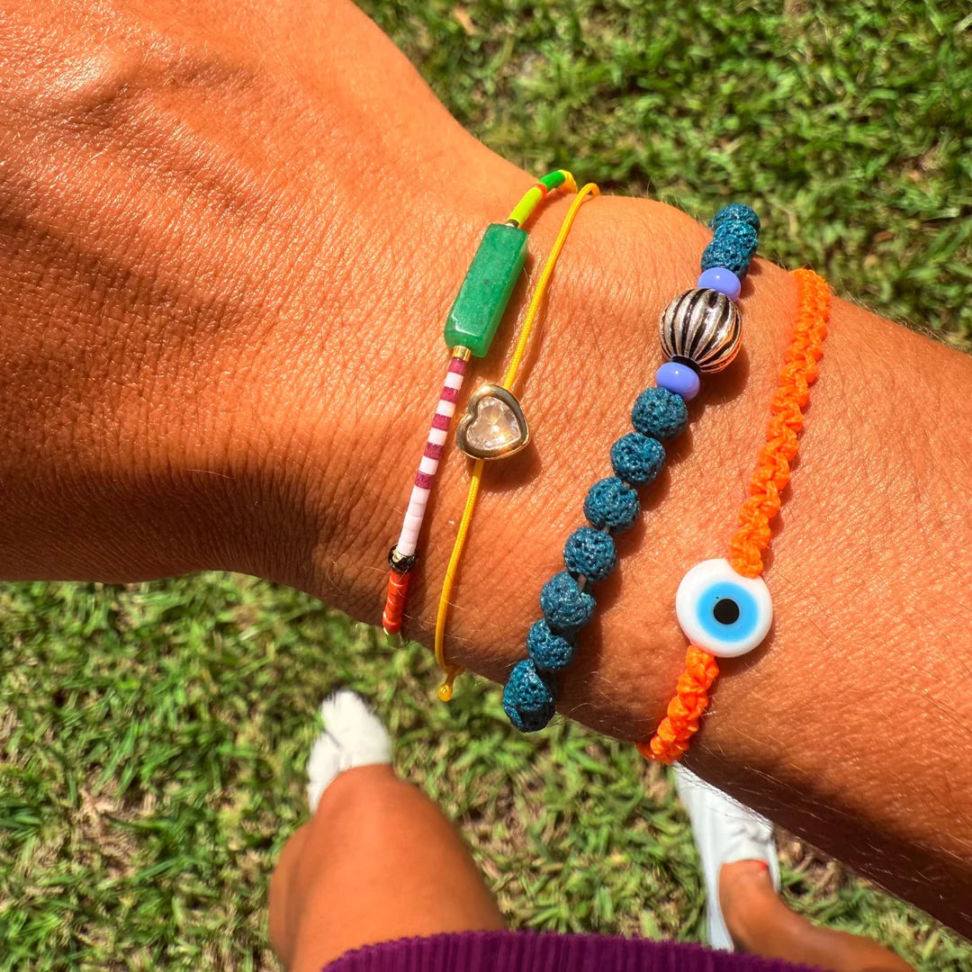 Louie Lava Beaded Bracelet