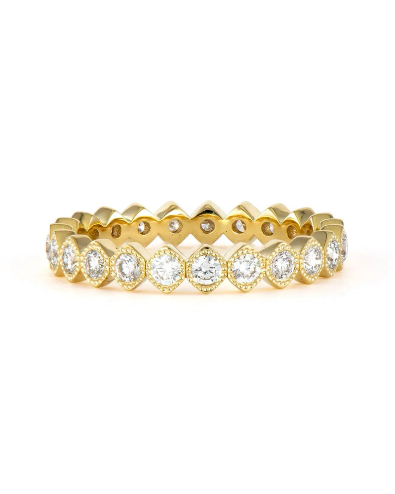 Narrow Show Your Love Bezel Set Diamond Eternity Band