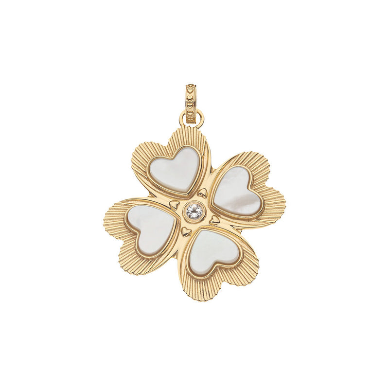 Lucky in Love Clover Pendant with Mother of Pearl