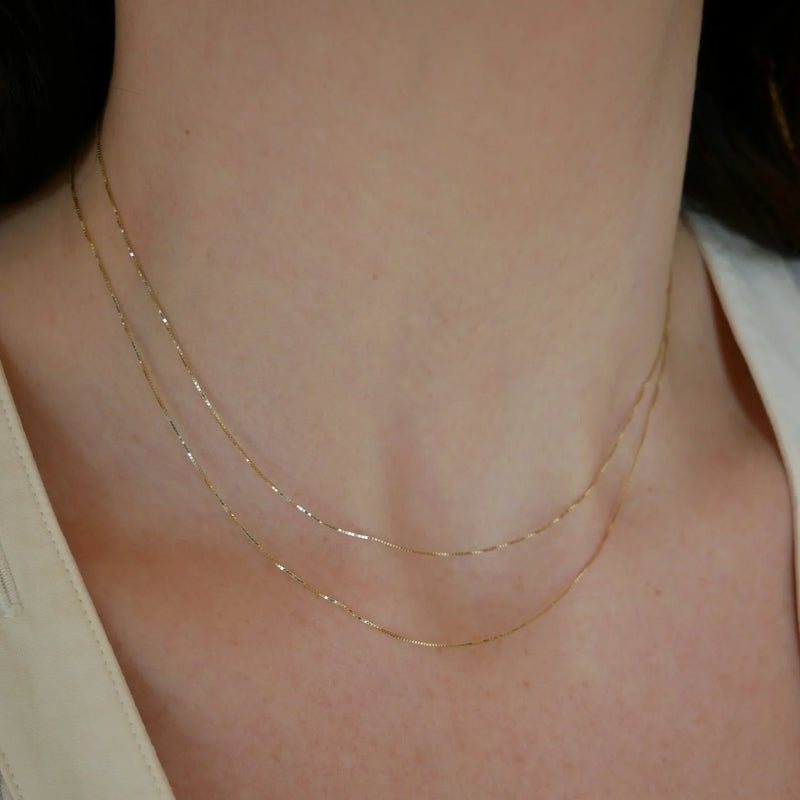 Double Strand Liquid Gold Necklace