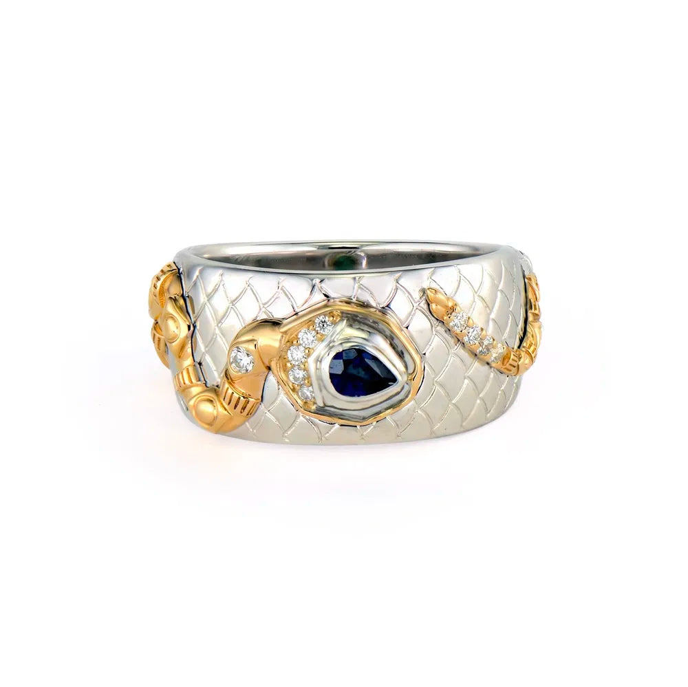 Mixed Metal Rattlesnake Cigar Band