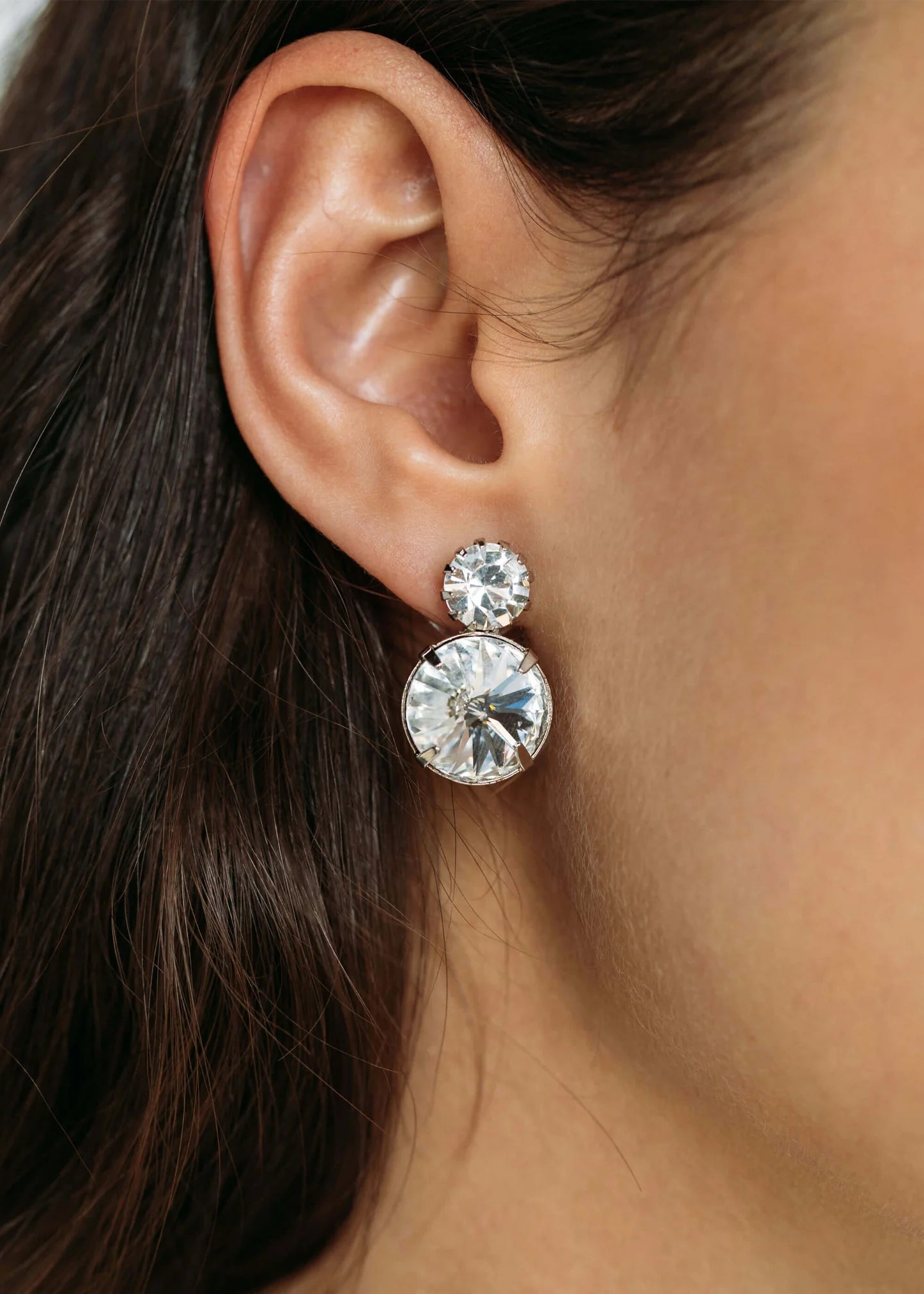 Myrla Earrings in Crystal