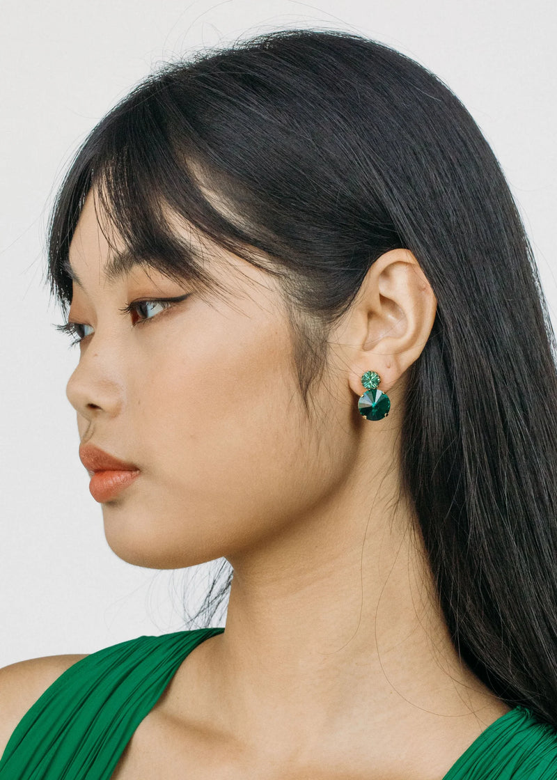 Myrla Earrings Emerald