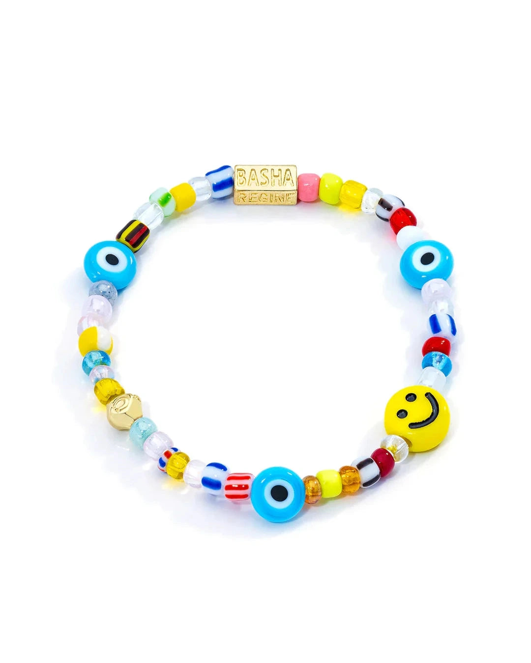 Women's Smiley Beaded Stretch Bracelet