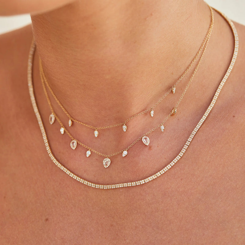 Fun Flower Diamond Choker Necklace – STONE AND STRAND