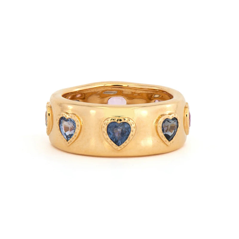 Heart On The Line Continuous Heart Ring