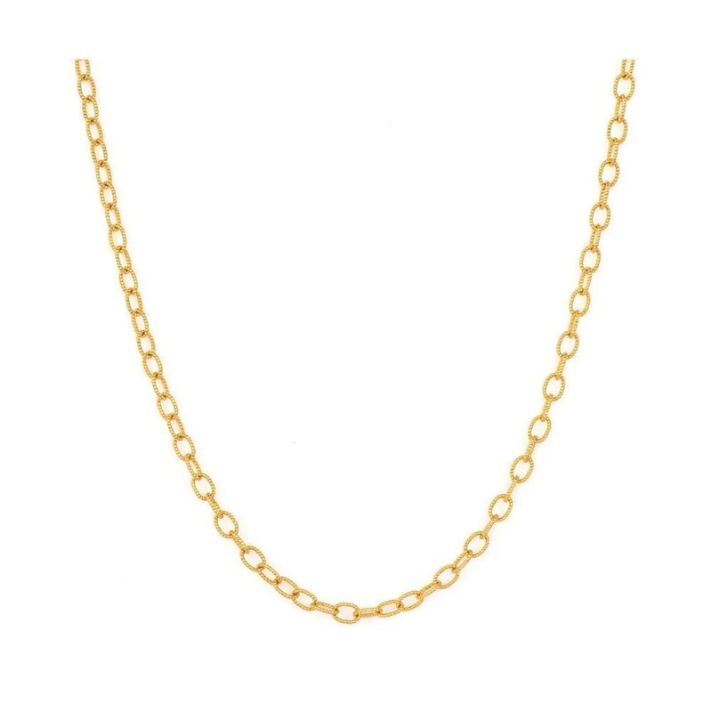 Classic Medium Textured Oval Chain