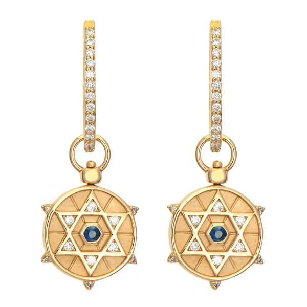 Single Hamsa and Star of David Double Sided Top Switch Charm