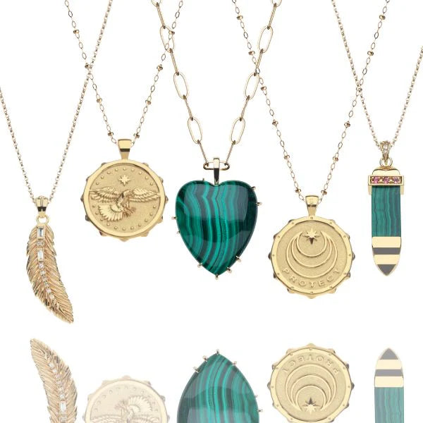 LUCKY Feather Pendant