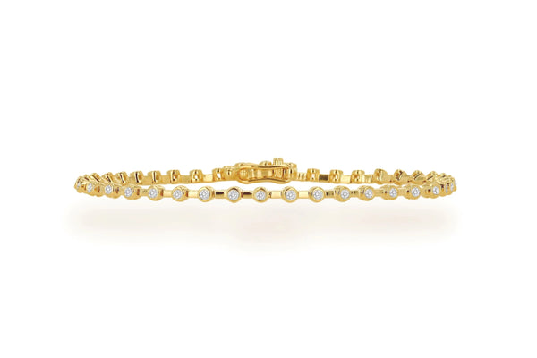 Diamond Bezel Space Line Bracelet