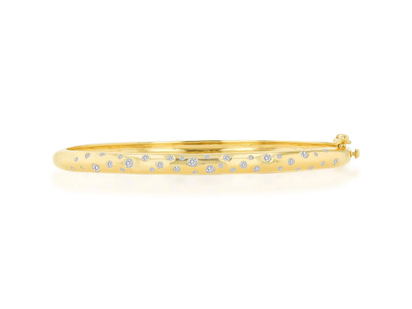 Scattered Diamond Bangle