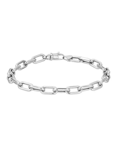 5.3mm Italian Chain Link Bracelet in Sterling Silver