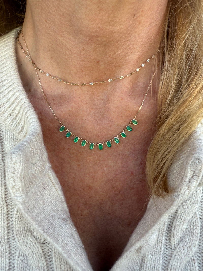 One of a kind emerald necklace