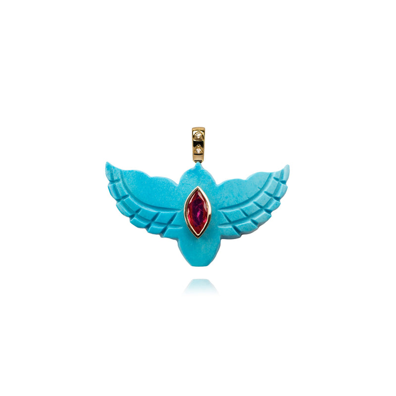 Turquoise Bird pendant