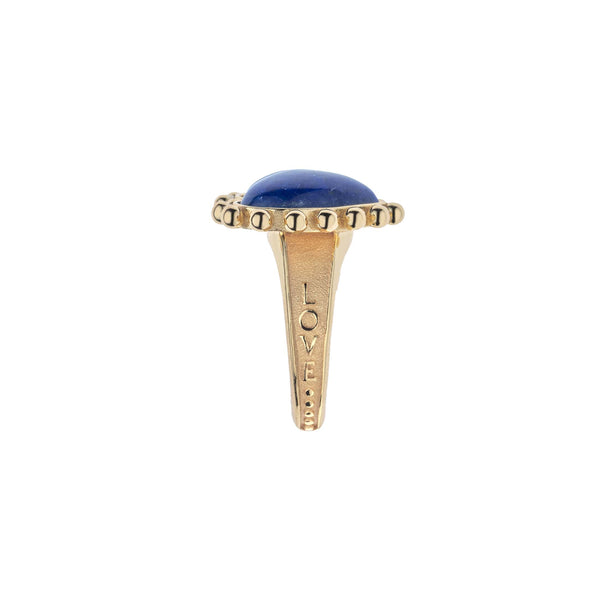 Bursting With LOVE Heart Ring in Lapis