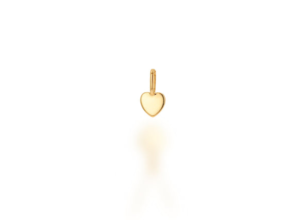 Mini Gold Heart Charm Only