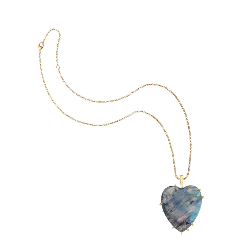 LOVE Carry Your Heart Pendant in Labradorite