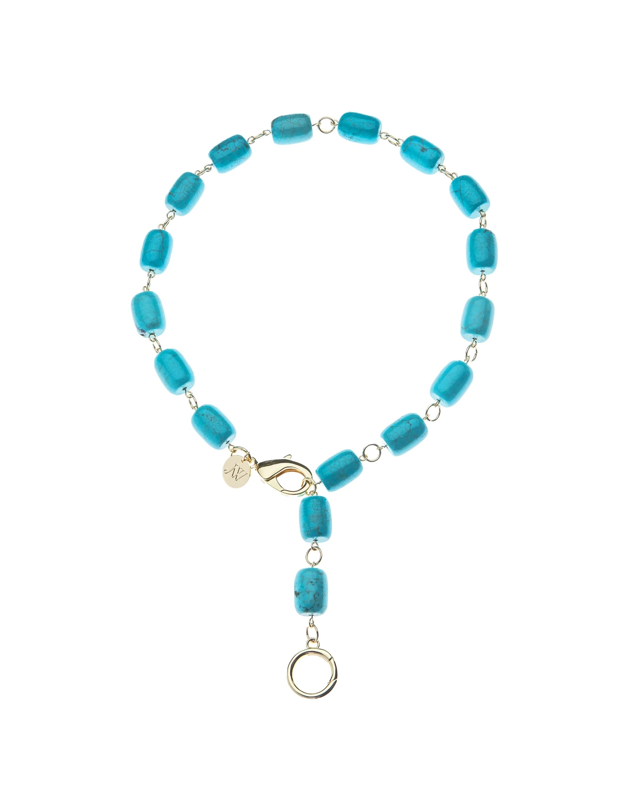 Chunky Turquoise Lariat Necklace