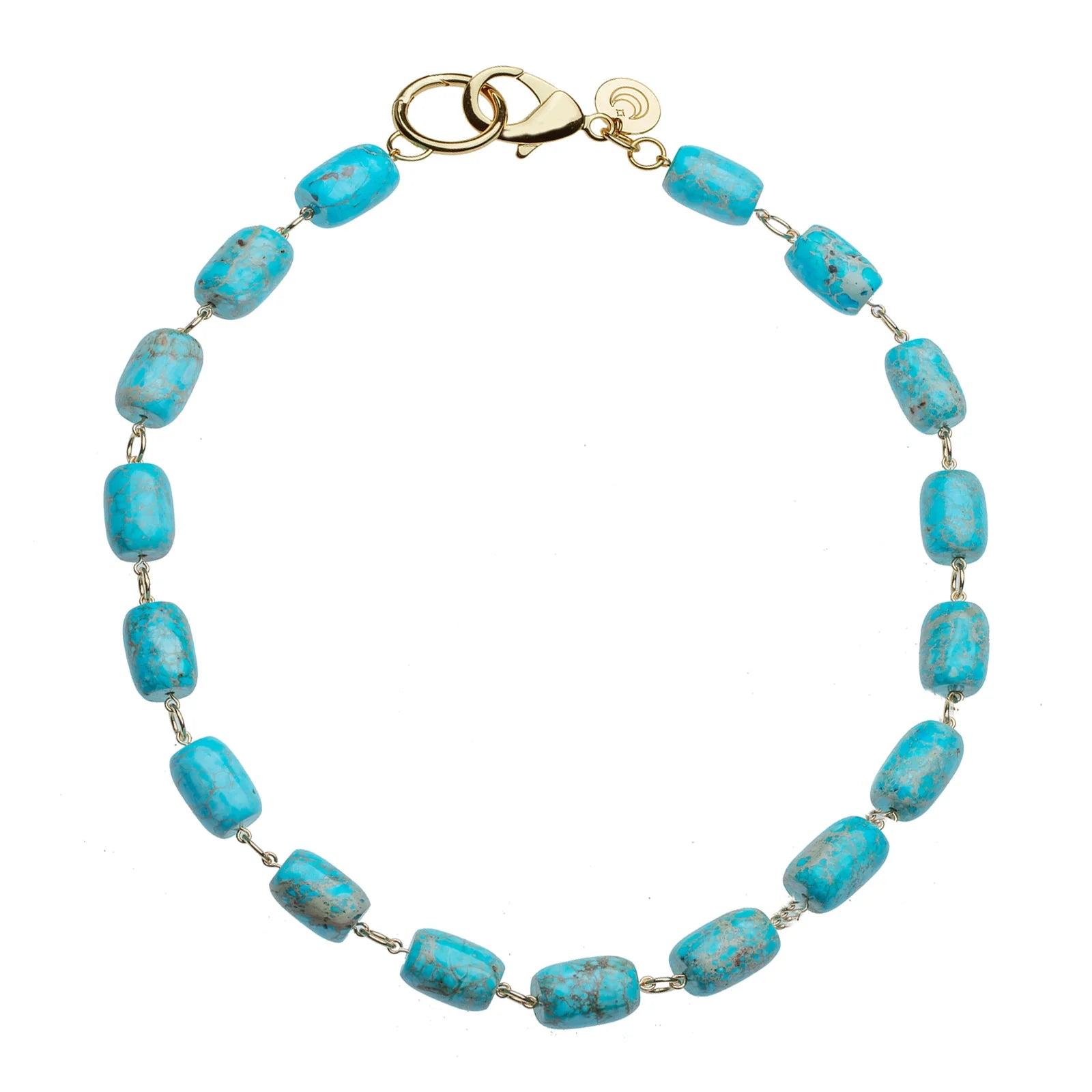 Chunky Turquoise Lariat Necklace