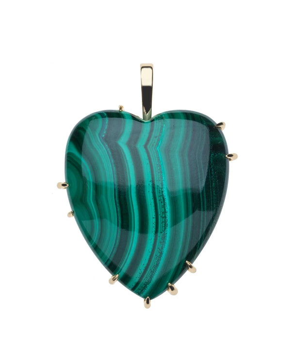 LOVE Carry Your Heart Pendant in Malachite