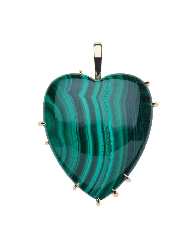 LOVE Carry Your Heart Pendant in Malachite