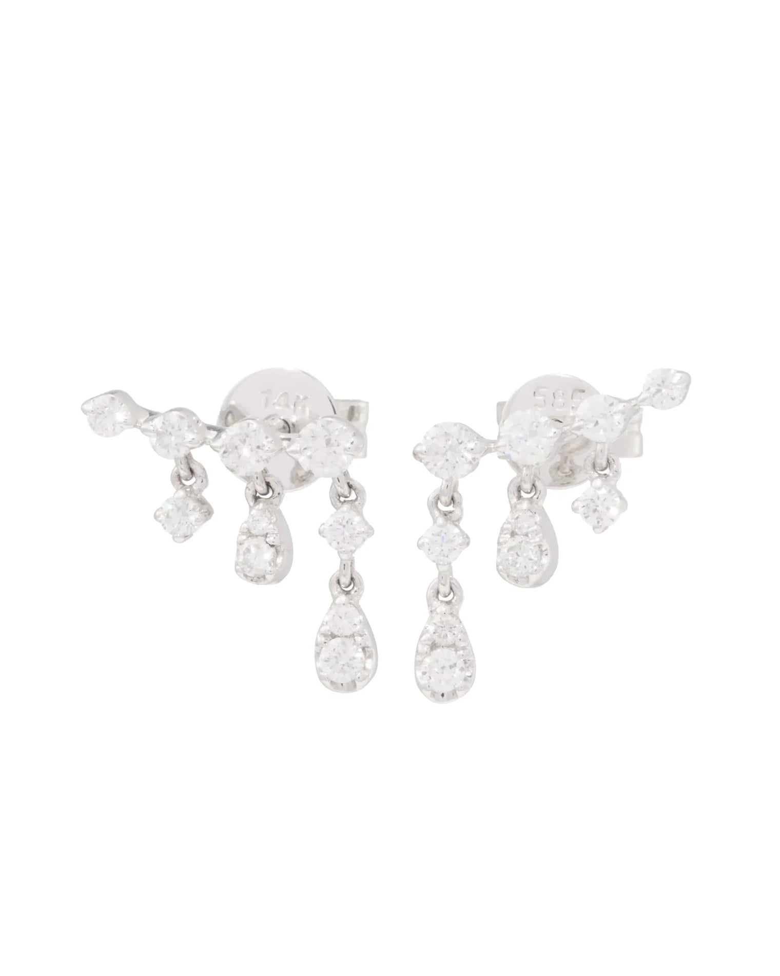 Diamond Dangle Climber Studs