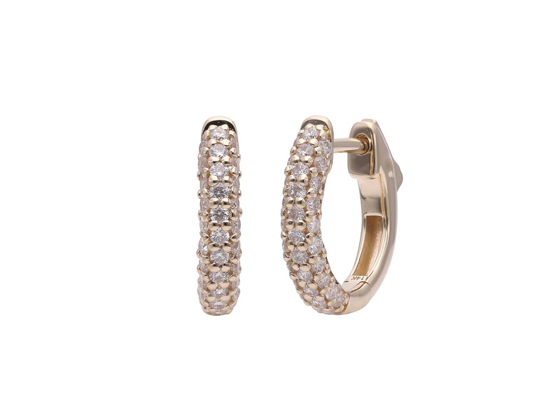 Diamond Huggie Hoops