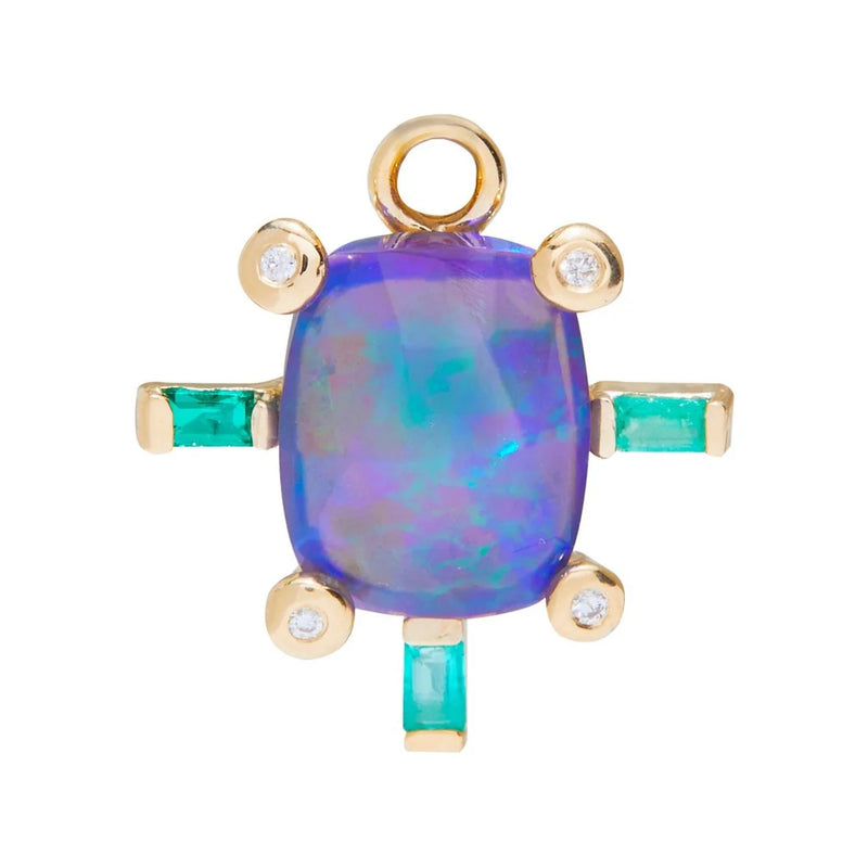 Juno Charm with Black Opal