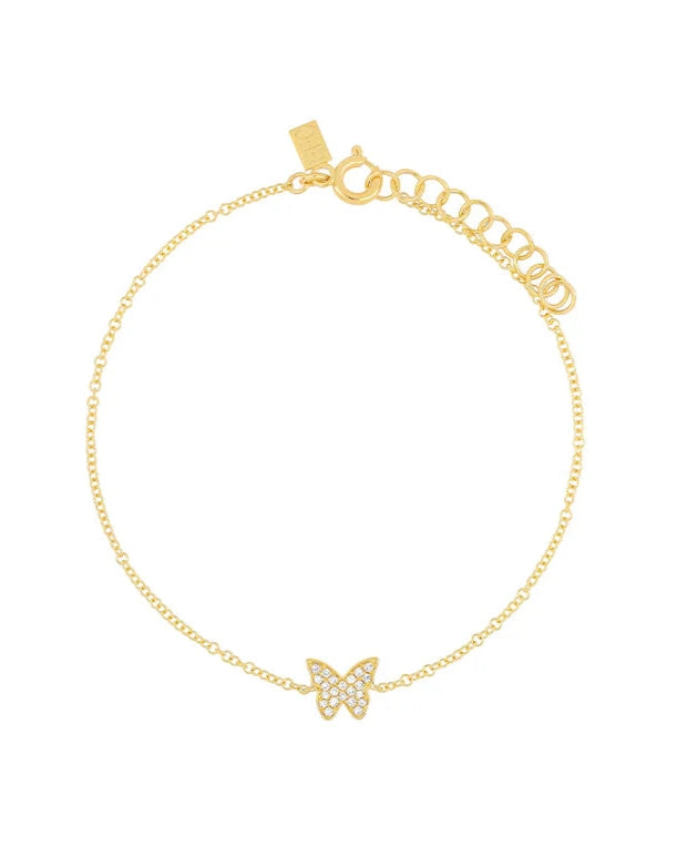 Diamond Butterfly Bracelet
